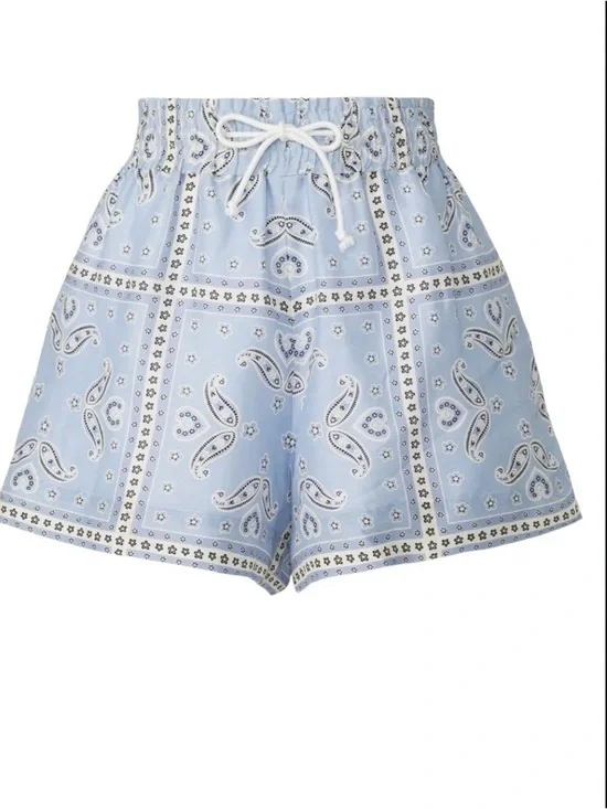 Sandro Paris Bandana Print Shorts – Size 40 (US M) – Excellent Condition - Picture 1 of 3